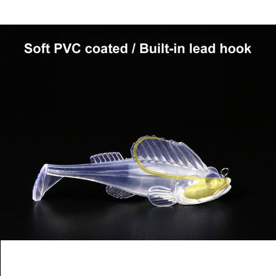 SOFT FISHING LURE 10 PIECE INCLUDING TACKLE BOX